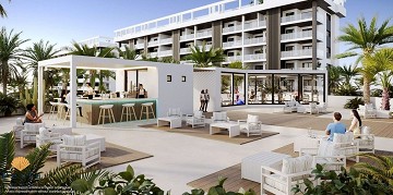 2 herbergja jarðíbúð við strönd í La Mata 