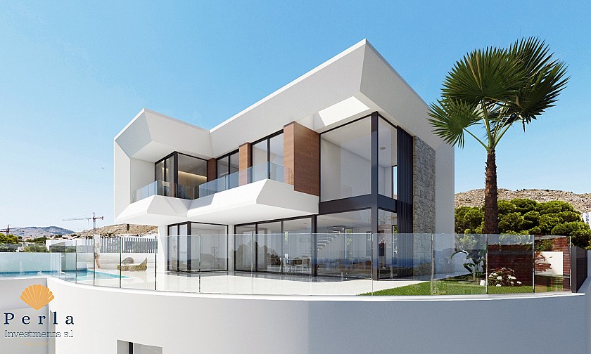 Einbýlishús með stórkostlegu útsýni yfir hafið og Benidorm