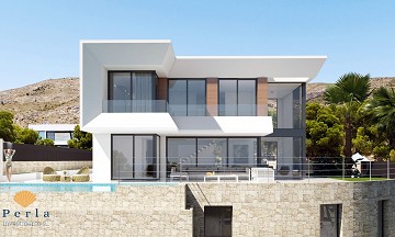 Einbýlishús með stórkostlegu útsýni yfir hafið og Benidorm